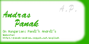 andras panak business card